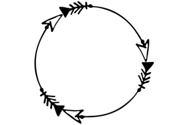 A Symbolic Representation of a Journey: A Circle with Arrows