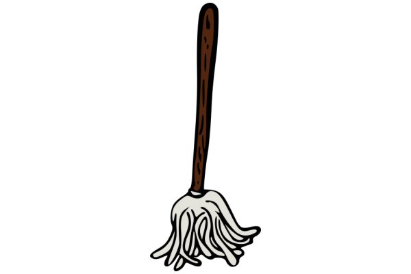 A Whimsical Broom with a Twist: A Cartoon Illustration