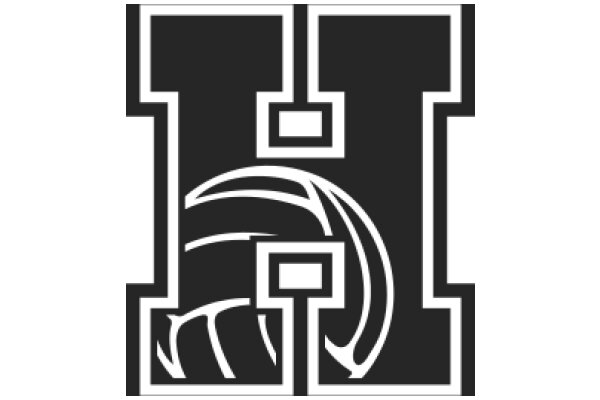 Stylized Logo of a Volleyball Team