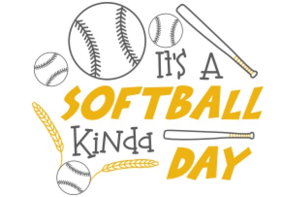 Softball Day: A Collection of Baseball and Softball Symbols