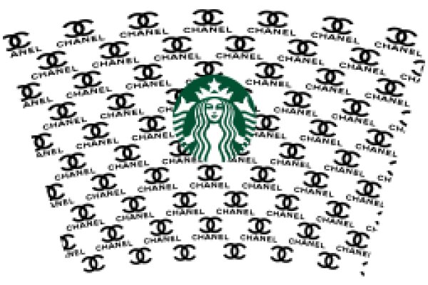 Chaotic Chic: A Starbucks Logo Mosaic