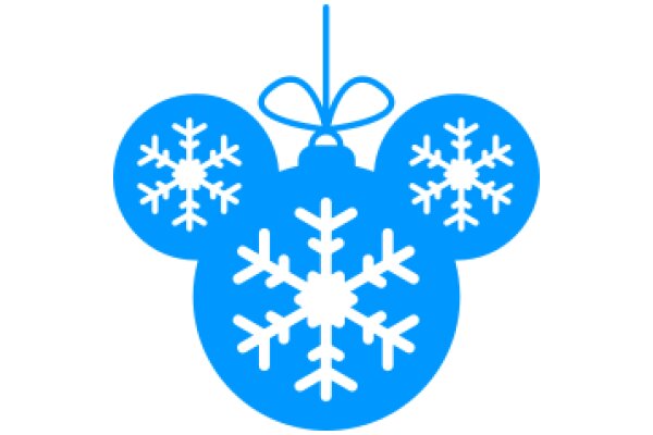 A Festive Blue Christmas Decoration