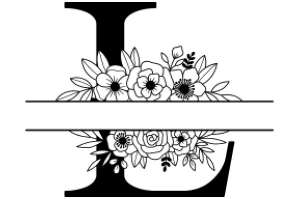 Elegant Flower Arrangement with Letter L