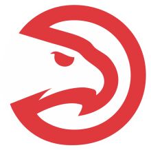 Vibrant Red Atlanta Hawks Logo