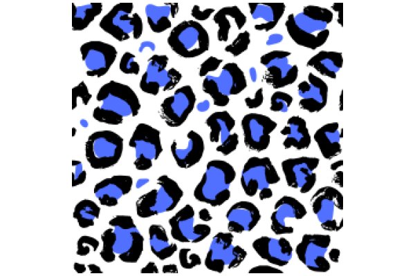 A Digital Ocean: A Pattern of Blue Shapes on a Dark Background