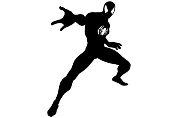 Silhouette of Spider-Man in Action Pose