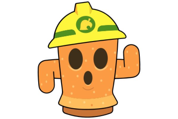 A Friendly Construction Worker in a Cartoon Style