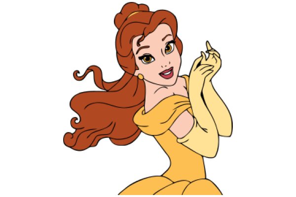 A Whimsical Portrayal of a Disney Princess