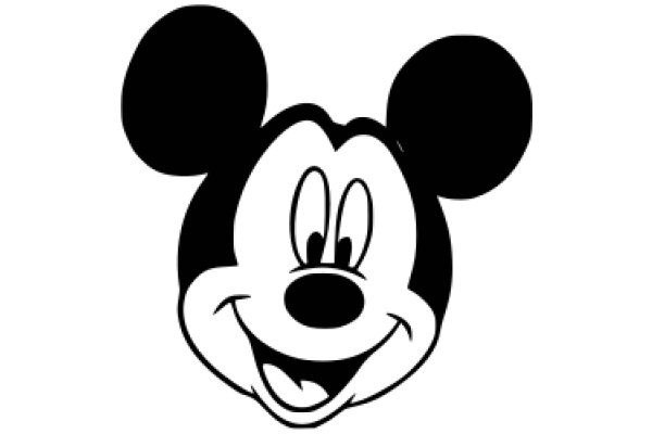 Mickey Mouse Emoji on a White Background