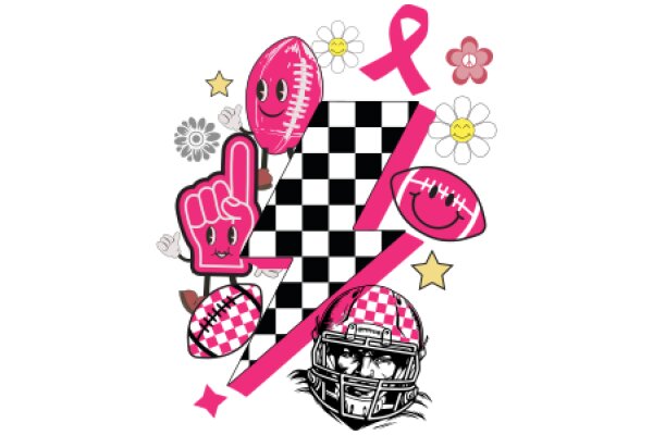 Celebrating Breast Cancer Awareness with a Sports-Themed Graphic