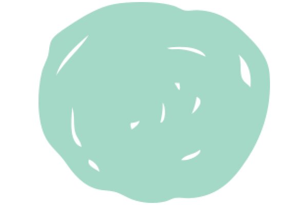 A Vibrant, Circular, Light Blue Blob