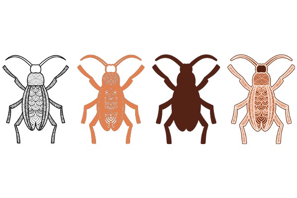 A Collection of Stylized Beetle Designs