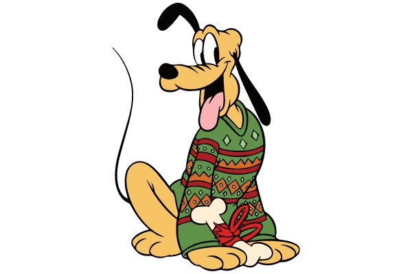 A Merry Christmas with Pluto's Festive Attire!