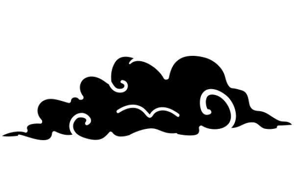 Silhouette of a Curly Cloud