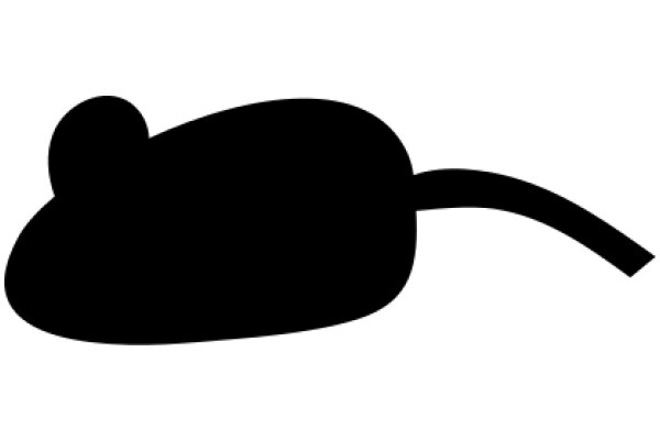 A Silhouette of a Mouse: A Simple yet Cute Image