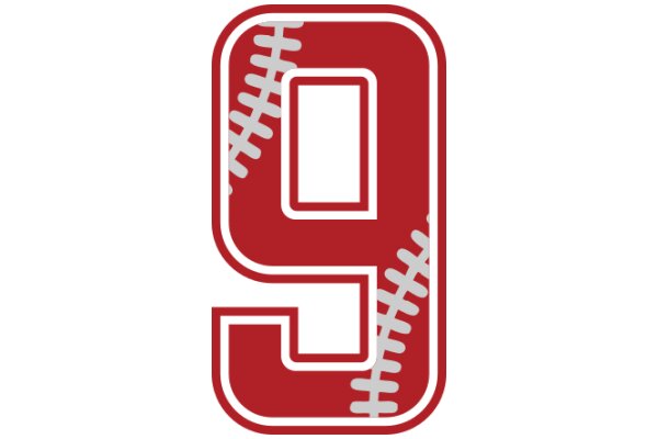 Stylized Baseball Logo with the Letter 'S' in Red and White