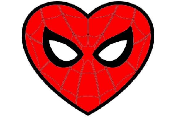 Vibrant Red Spider-Man Heart Logo