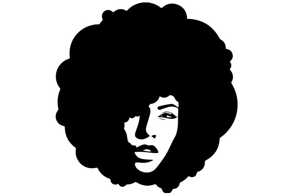 Portrait of a Woman with Afro Hair