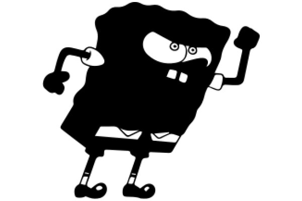 A Silhouette of a Cartoon Character with a Mischievous Expression