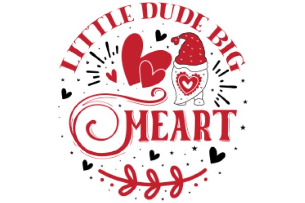 Little Dude Big Mega Heart: A Playful and Endearing Design