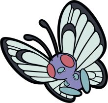 Vivid Visions: A Cartoon Adventure with a Purple Butterfly and Its Friendly Companion