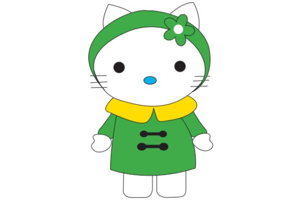 A Cute Cartoon of a Hello Kitty Character