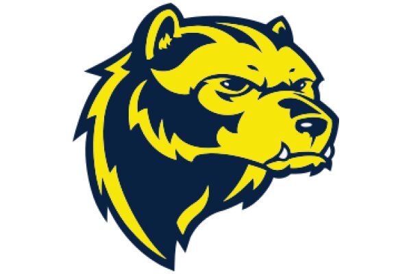 Vibrant and Fierce: The Blue and Yellow Bear Logo