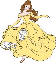 A Whimsical Illustration of a Princess in a Yellow Dress