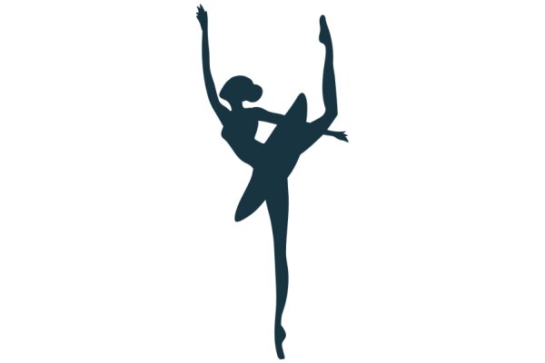 Silhouette of a Ballerina in a Pose