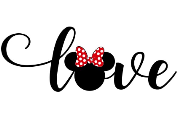 Charming Disney-Inspired Logo: A Playful Combination of 'Chloe' and Minnie Mouse's Iconic Bow