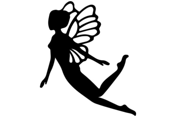 Silhouette of a Winged Figure