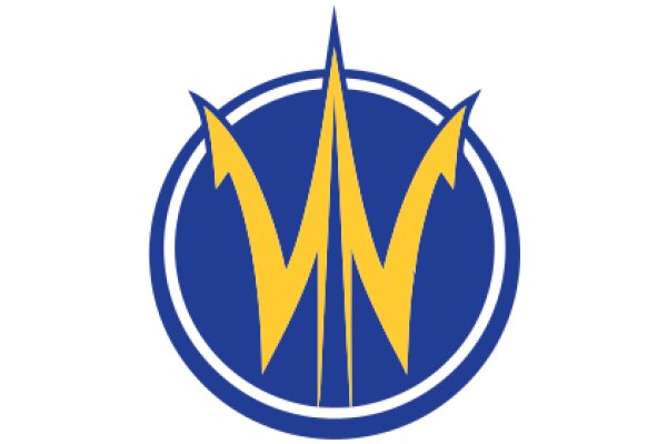 Vibrant Logo with a Yellow Letter 'W' and Blue Background