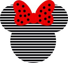 Stylish Minimalist Mickey Mouse Ear Design