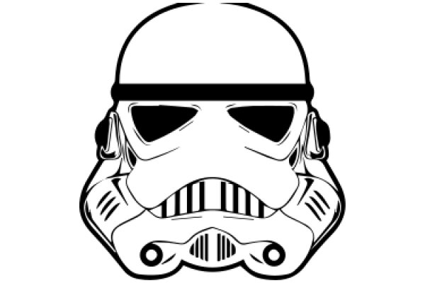 Stylized Logo of a Stormtrooper Helmet