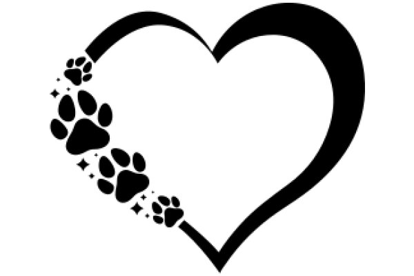 Paw Print Heart