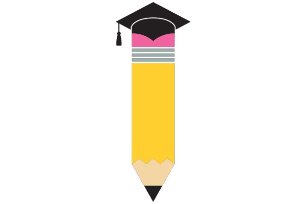 A Graphic Representation of a Graduation Cap and Pencil, Symbolizing Academic Achievement