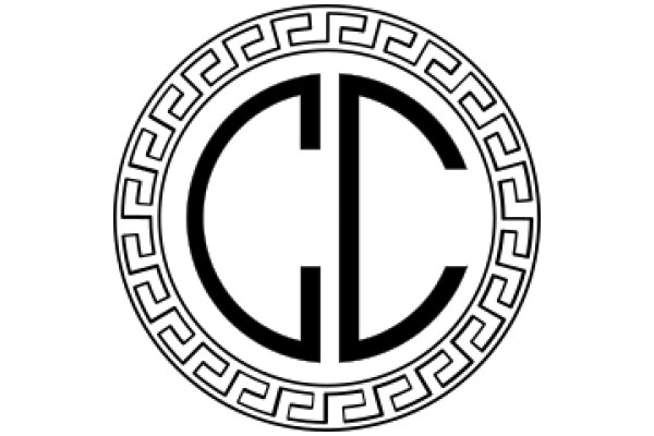 Stylized Greek Letter 'C' with Intricate Design