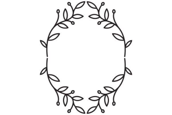 Elegant Black Line Art: A Simple yet Beautiful Decorative Element