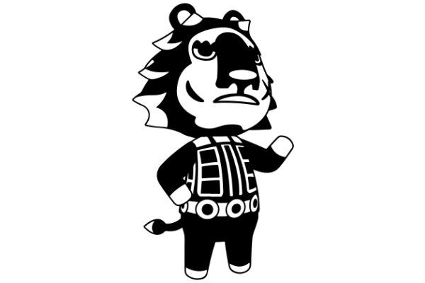 Stylized Lion Character with a Unique Design