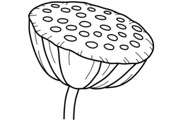 A Whimsical Illustration of a Mushroom-Shaped Table