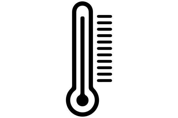 Simplistic Thermometer Icon with a Modern Twist