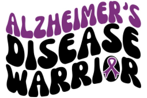 Alzheimer's Disease Warrior: A Purple and Black Graphic Design