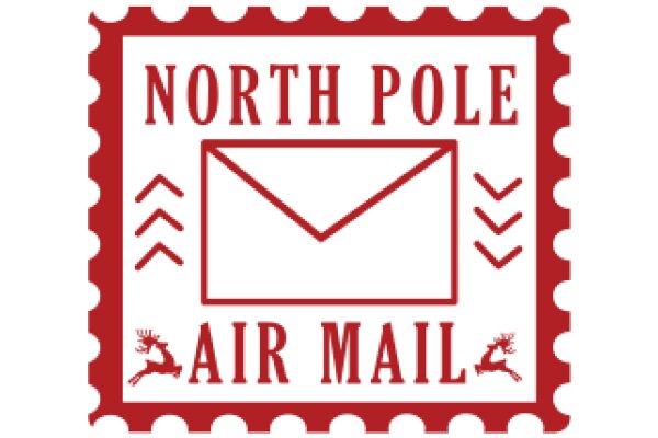 North Pole Air Mail Stamp