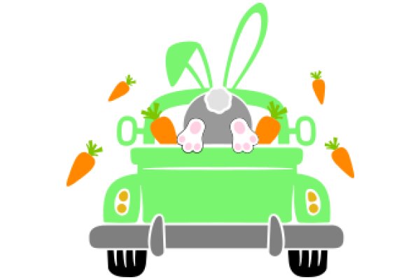 Hoppy Easter: A Bunny's Adventure in a Car of Carrots