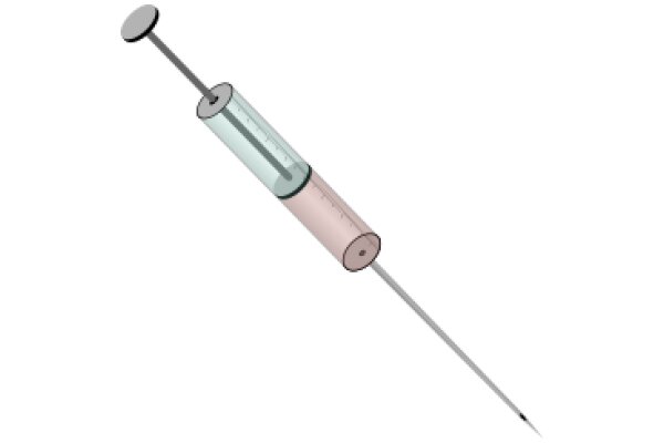 A Detailed Illustration of a Syringe and Needle