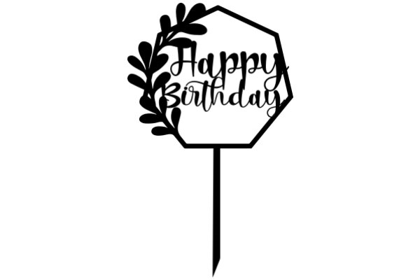 Happy Birthday Wishes: A Sign with a Tree Branch Design