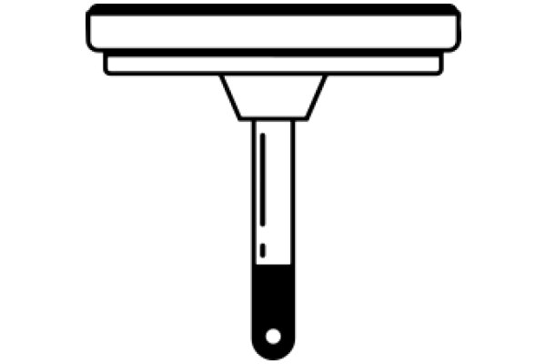 A Simple Line Drawing of a Brush