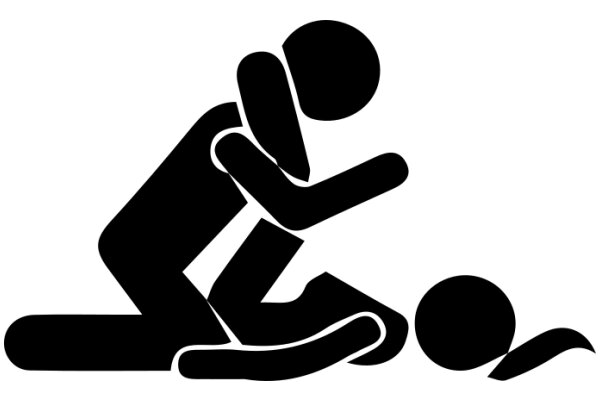 A Silhouette of a Person Sitting on the Ground with a Ball