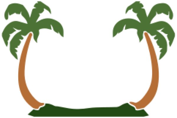 Simplistic Digital Art: A Minimalist Palm Tree Logo