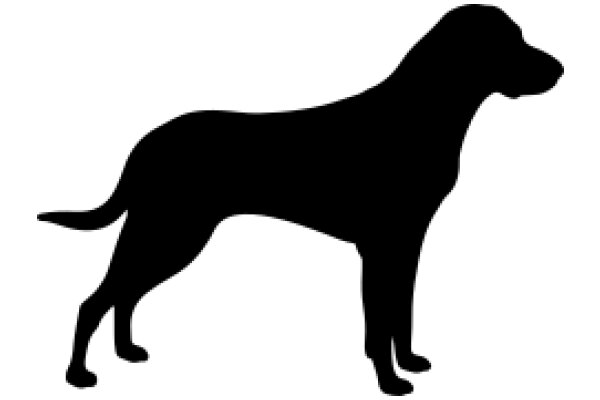 A Silhouette of a Dog